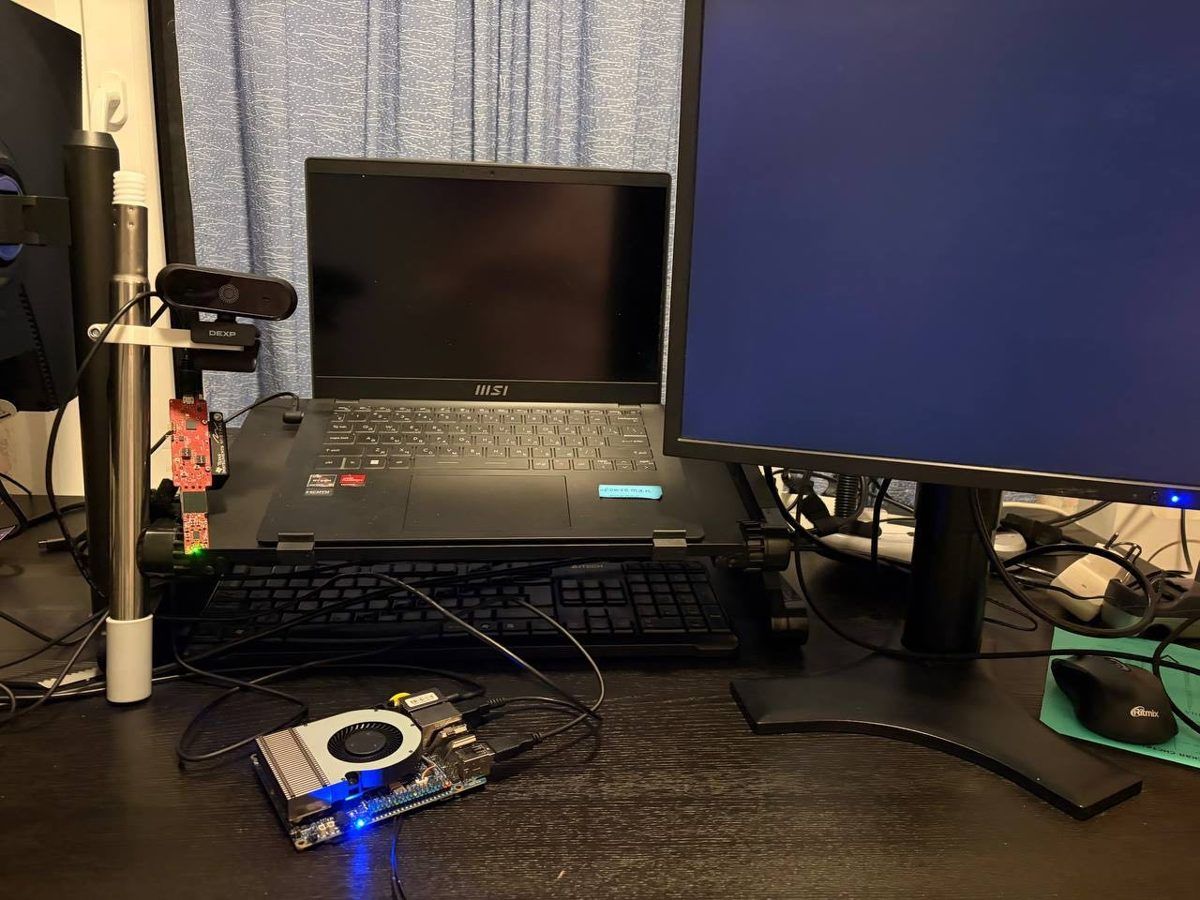 Lia prototype on the workbench